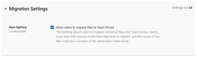 Migrar Archivos Google Drive