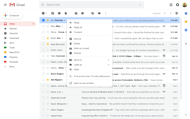 Novedades Gmail