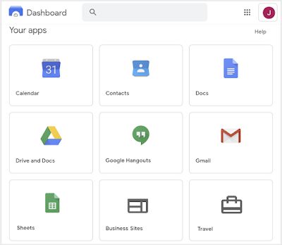 revamped home G Suite apps