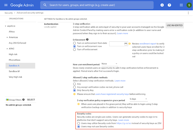 melhorias de segurança no G Suite