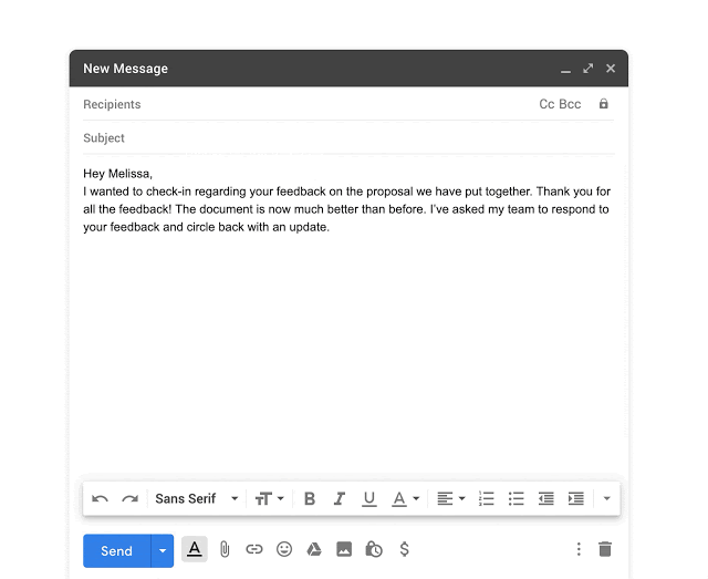 corrección ortográfica gmail