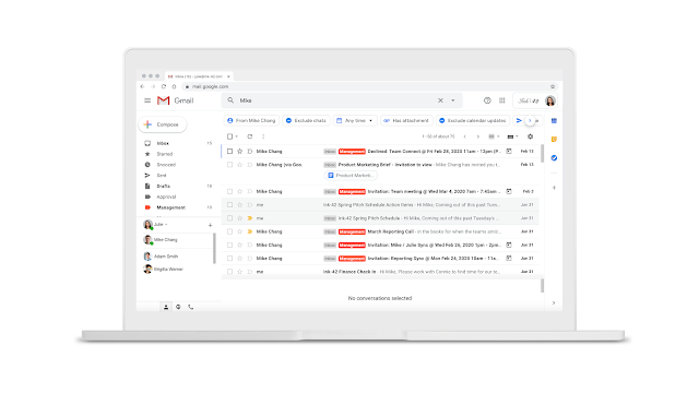 Novas funções e recursos Gmail