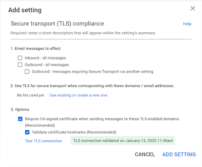 Gmail TLS