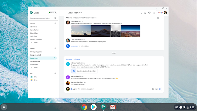 Novidades Google Meet e Google Chat 